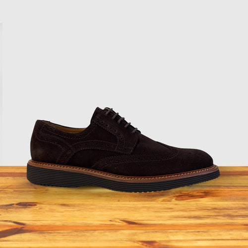 Ronta Velour Suede Wingtip Derby – Calzoleria Toscana