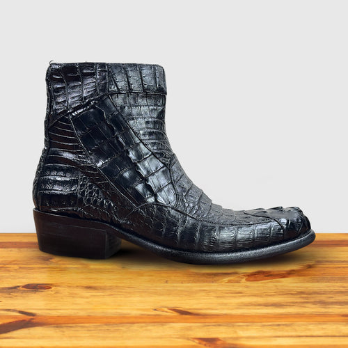 4233 Dip-Dyed Crocodile Hornback Western Boot – Calzoleria Toscana