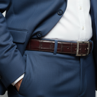 C8099 Calzoleria Toscana Crocodile Belt