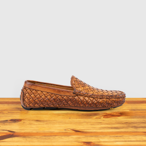E945 Woven Leather Driving Shoe – Calzoleria Toscana