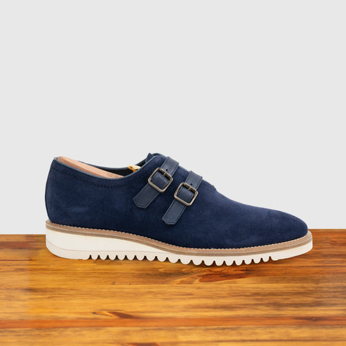 Q982 Velour Suede Double Strap Shoe – Calzoleria Toscana