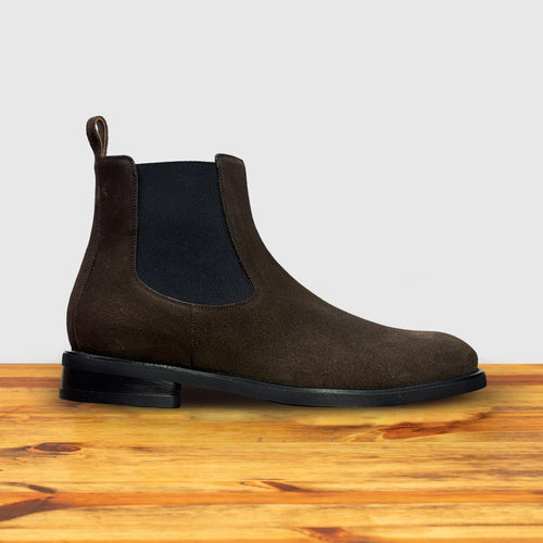 Calci Velour Suede Double-Gore Chelsea Boot – Calzoleria Toscana