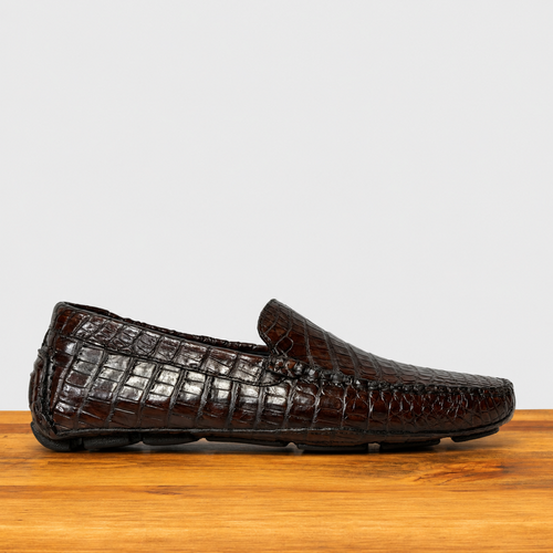 4551 Dip-Dyed Hornback Crocodile Driving Shoe – Calzoleria Toscana