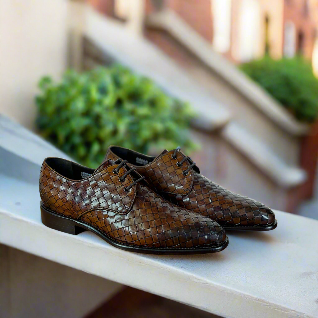Calzoleria Toscana Gallo Woven Lace-Up