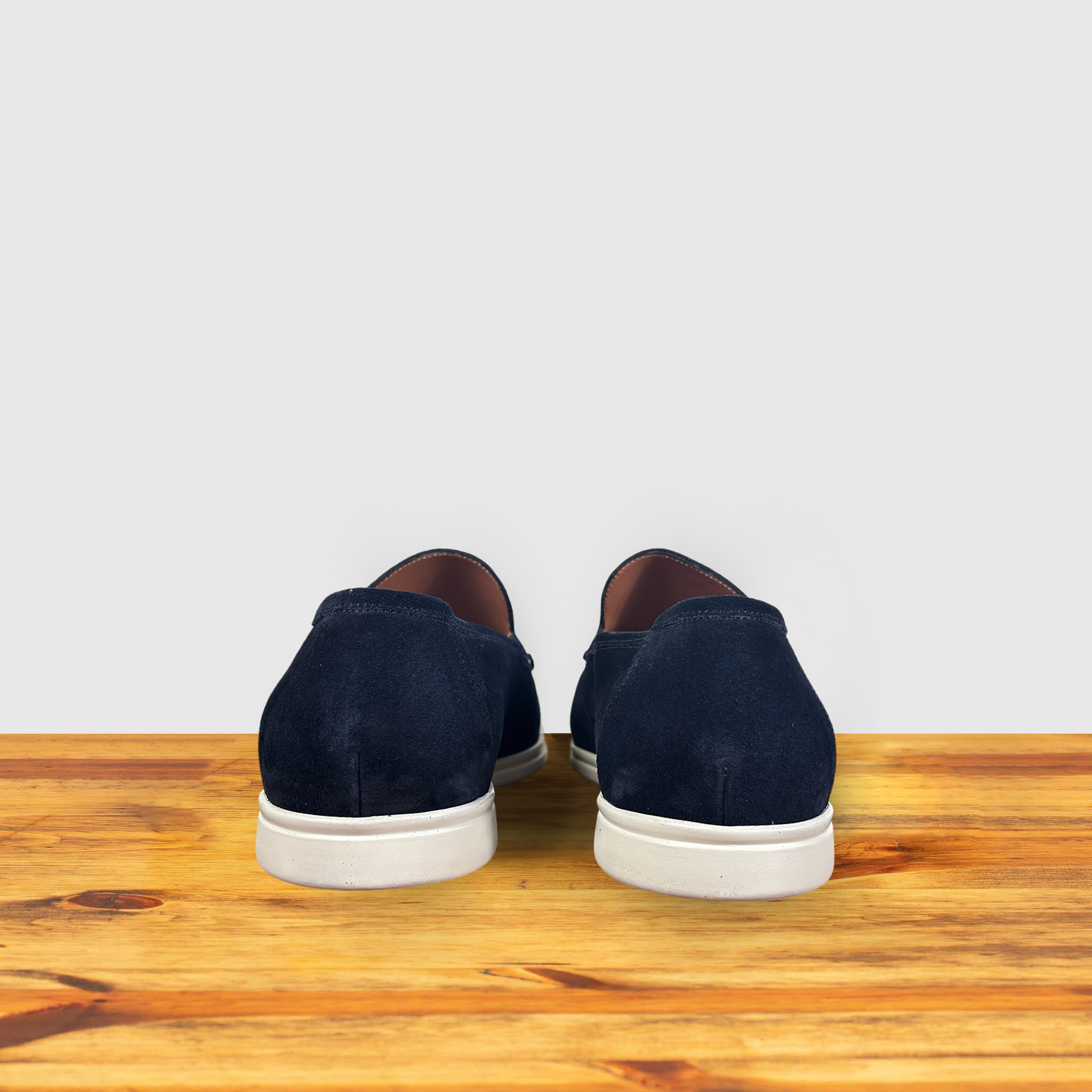 Calzoleria Toscana Sommo Venetian Suede Loafer in Navy Blue