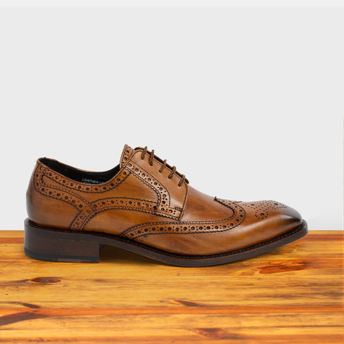 Mesola Wingtip Leather Lace-Up – Calzoleria Toscana